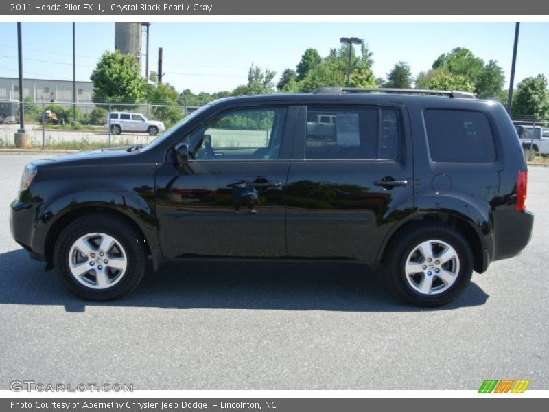 Crystal Black Pearl / Gray 2011 Honda Pilot EX-L