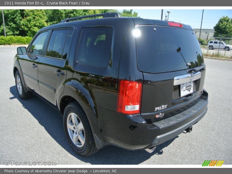 Crystal Black Pearl / Gray 2011 Honda Pilot EX-L