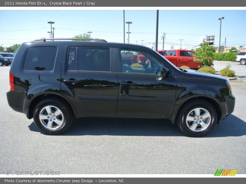 Crystal Black Pearl / Gray 2011 Honda Pilot EX-L