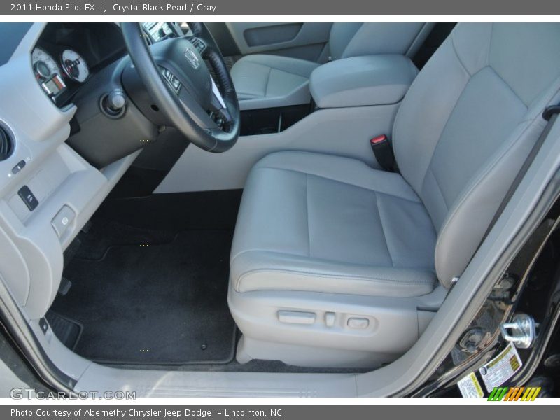 Crystal Black Pearl / Gray 2011 Honda Pilot EX-L