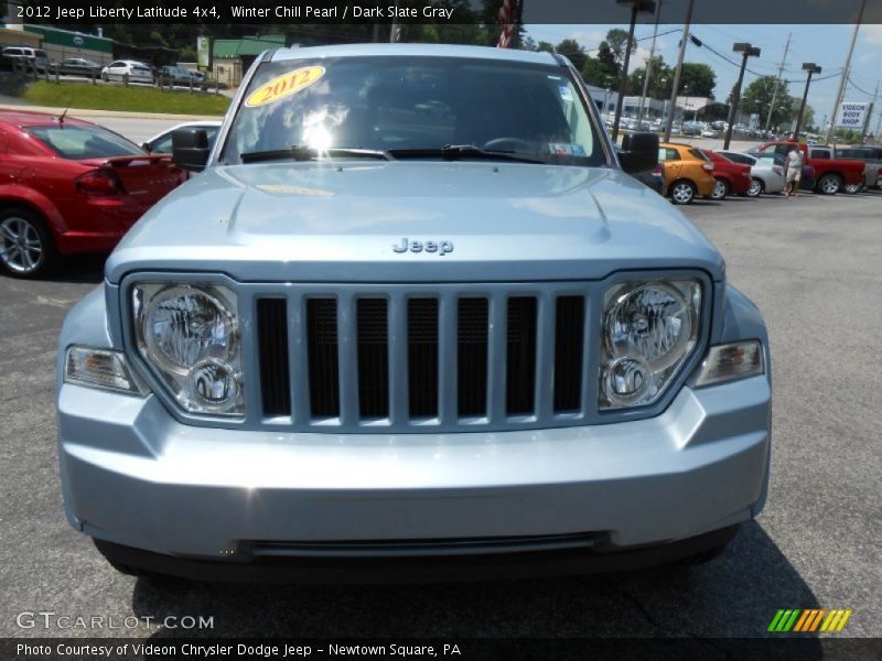 Winter Chill Pearl / Dark Slate Gray 2012 Jeep Liberty Latitude 4x4