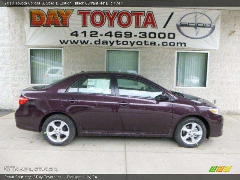 Black Currant Metallic / Ash 2013 Toyota Corolla LE Special Edition