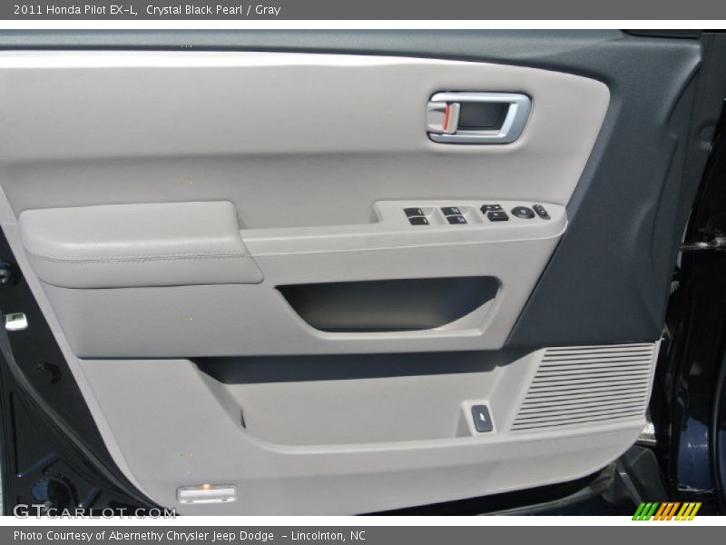 Crystal Black Pearl / Gray 2011 Honda Pilot EX-L