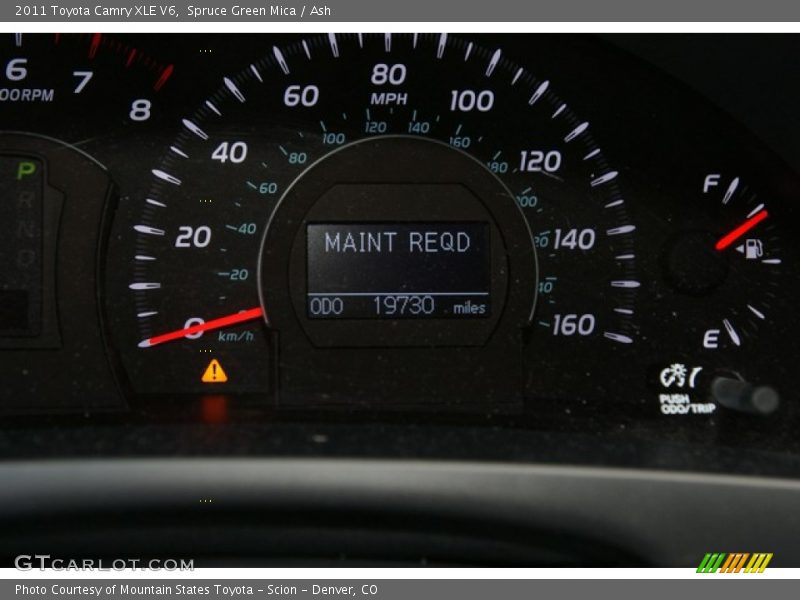 Spruce Green Mica / Ash 2011 Toyota Camry XLE V6
