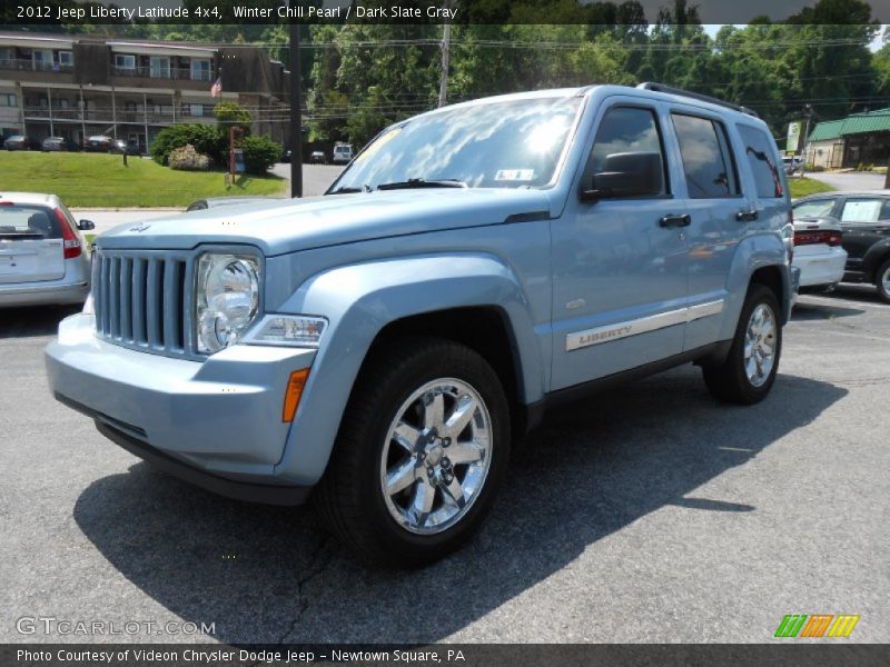 Winter Chill Pearl / Dark Slate Gray 2012 Jeep Liberty Latitude 4x4