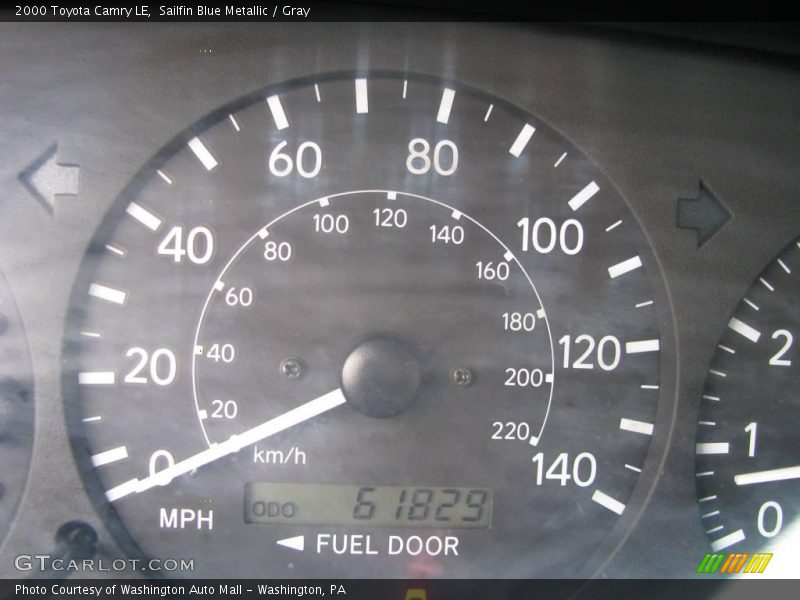 Sailfin Blue Metallic / Gray 2000 Toyota Camry LE