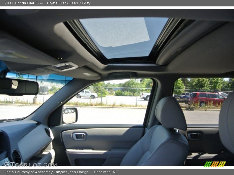 Crystal Black Pearl / Gray 2011 Honda Pilot EX-L