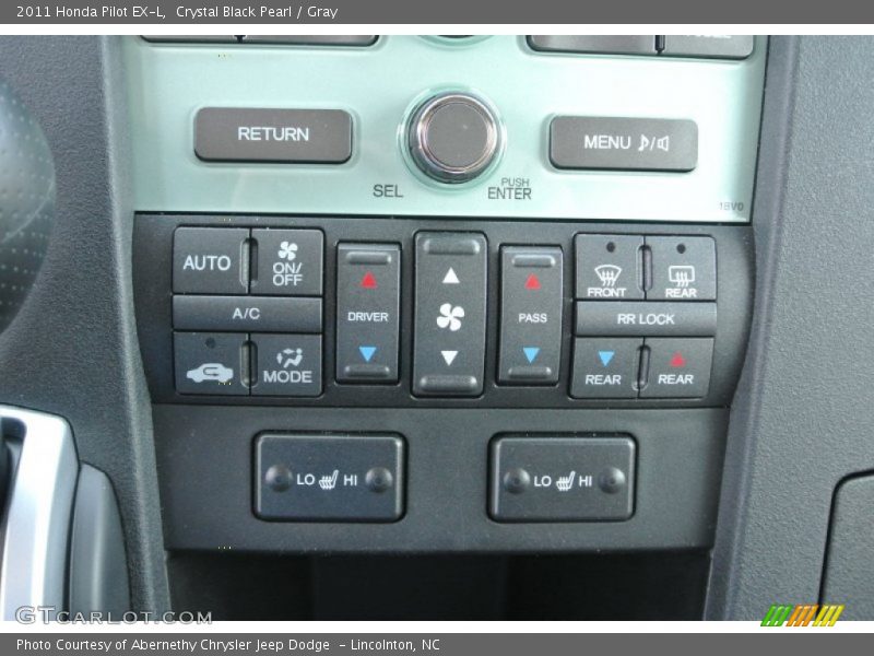 Crystal Black Pearl / Gray 2011 Honda Pilot EX-L