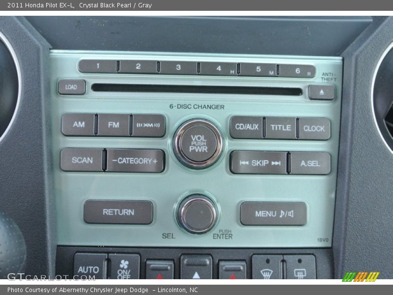 Crystal Black Pearl / Gray 2011 Honda Pilot EX-L