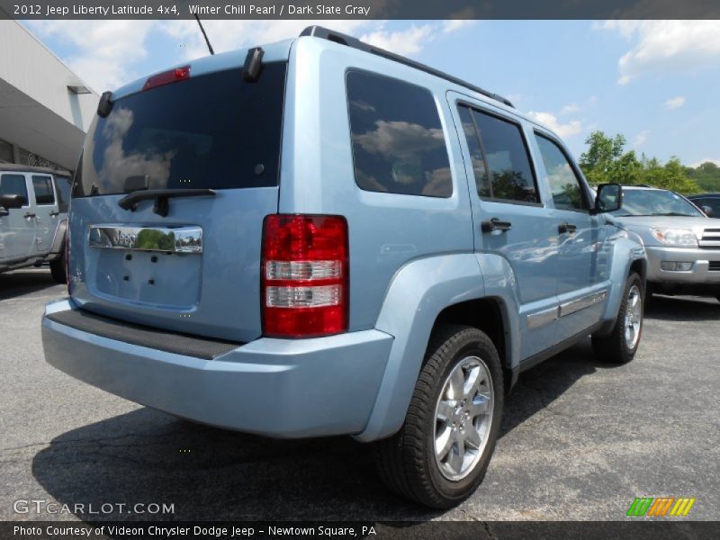 Winter Chill Pearl / Dark Slate Gray 2012 Jeep Liberty Latitude 4x4