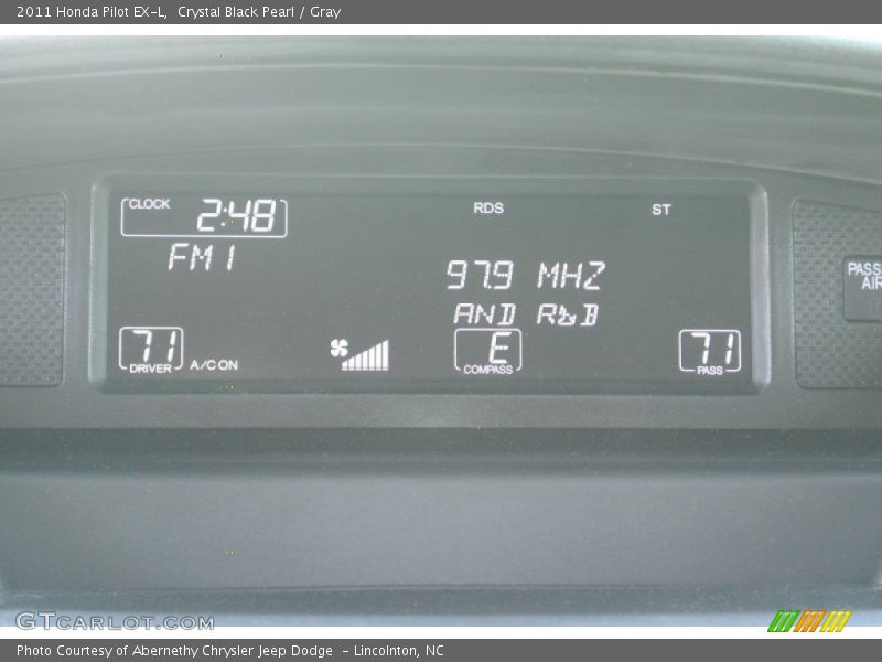 Crystal Black Pearl / Gray 2011 Honda Pilot EX-L