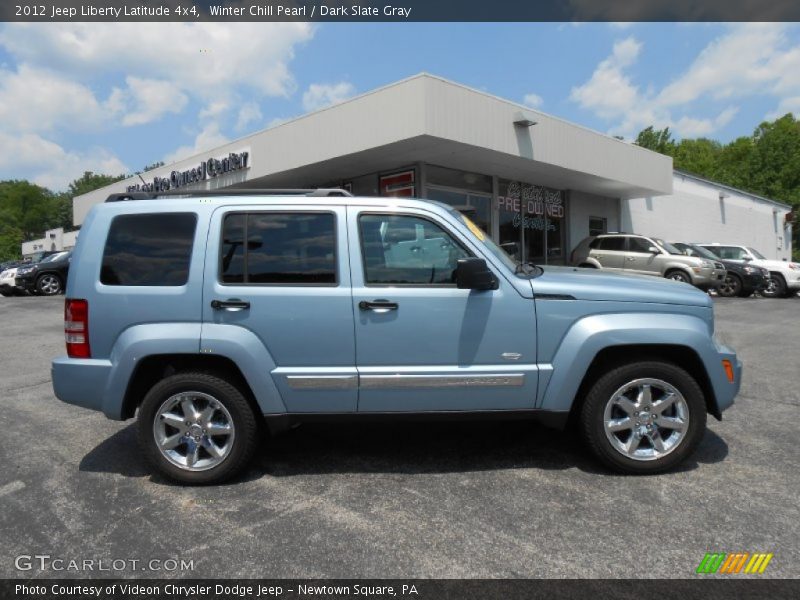 Winter Chill Pearl / Dark Slate Gray 2012 Jeep Liberty Latitude 4x4