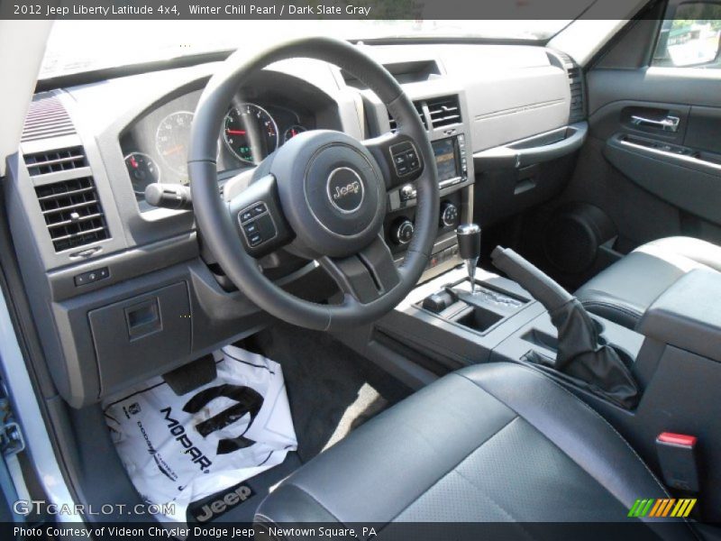 Winter Chill Pearl / Dark Slate Gray 2012 Jeep Liberty Latitude 4x4