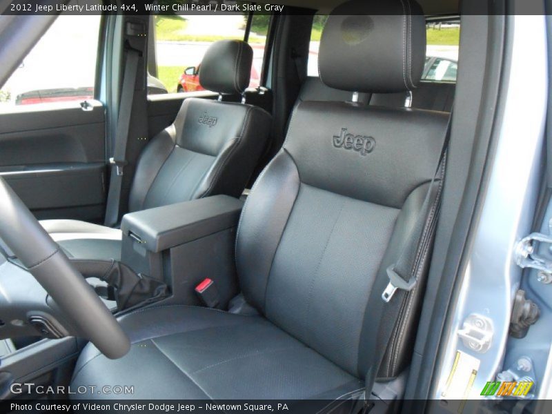 Winter Chill Pearl / Dark Slate Gray 2012 Jeep Liberty Latitude 4x4