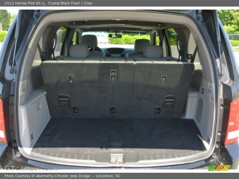 Crystal Black Pearl / Gray 2011 Honda Pilot EX-L