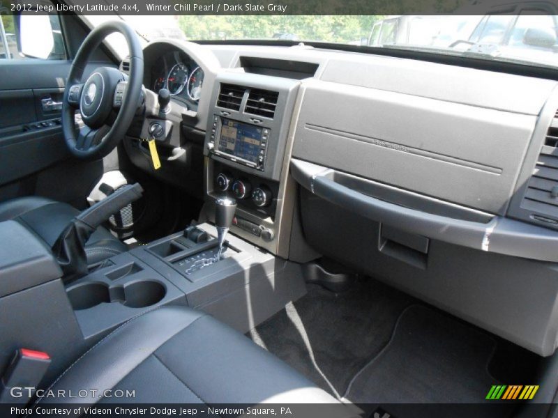 Winter Chill Pearl / Dark Slate Gray 2012 Jeep Liberty Latitude 4x4