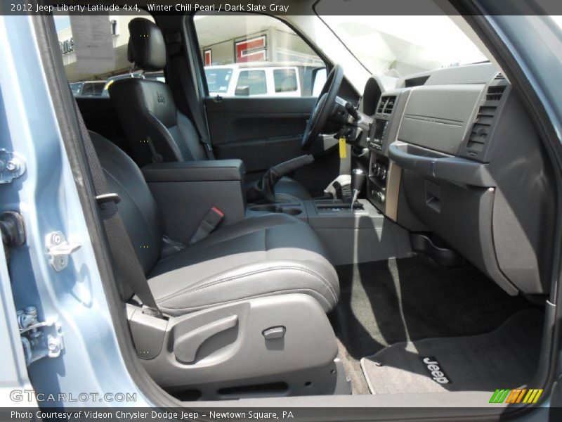 Winter Chill Pearl / Dark Slate Gray 2012 Jeep Liberty Latitude 4x4