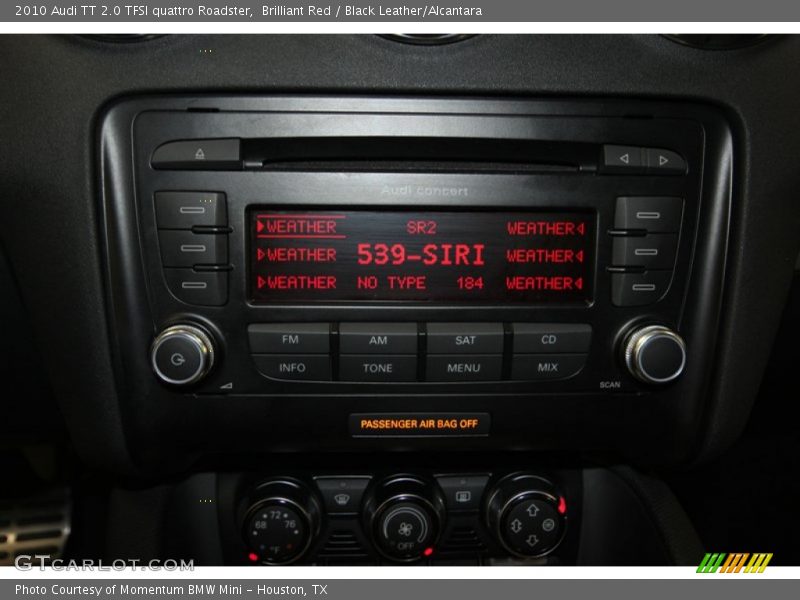 Audio System of 2010 TT 2.0 TFSI quattro Roadster
