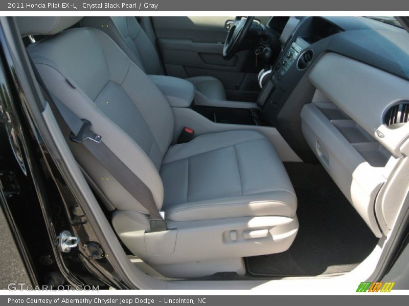 Crystal Black Pearl / Gray 2011 Honda Pilot EX-L
