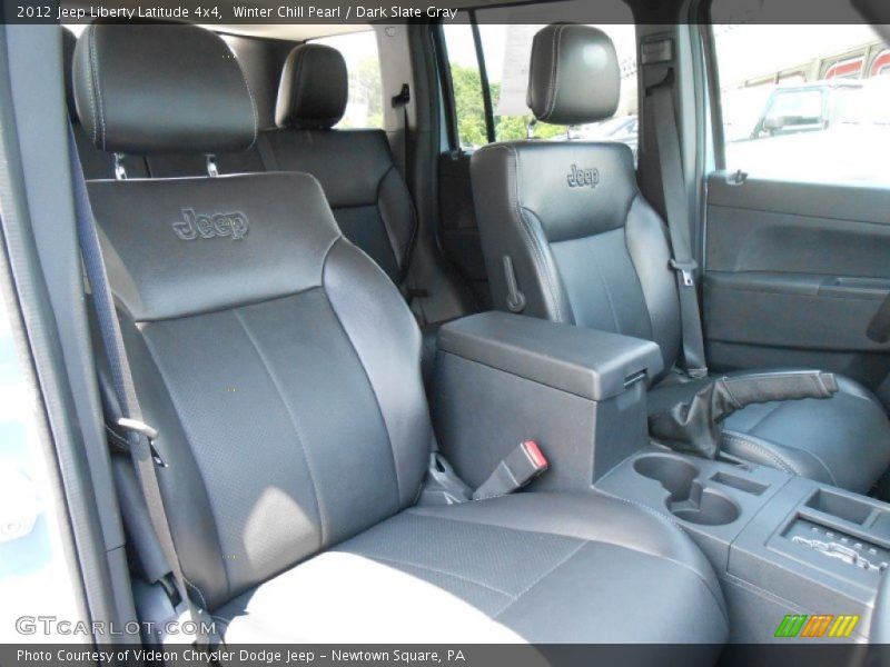 Winter Chill Pearl / Dark Slate Gray 2012 Jeep Liberty Latitude 4x4