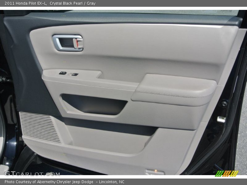 Crystal Black Pearl / Gray 2011 Honda Pilot EX-L