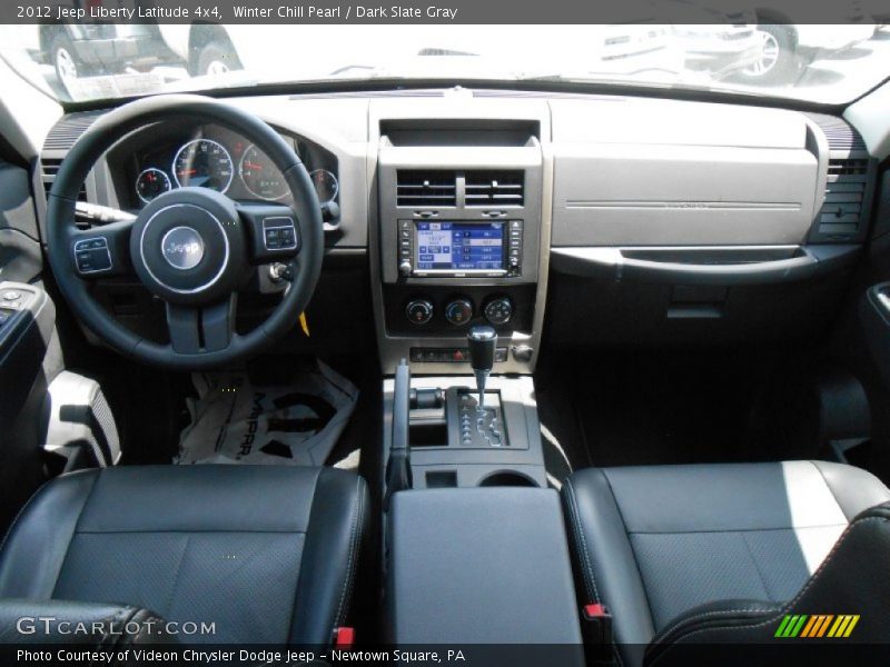 Winter Chill Pearl / Dark Slate Gray 2012 Jeep Liberty Latitude 4x4