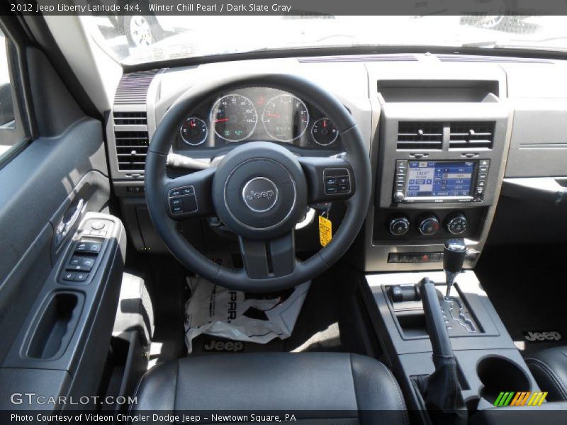 Winter Chill Pearl / Dark Slate Gray 2012 Jeep Liberty Latitude 4x4