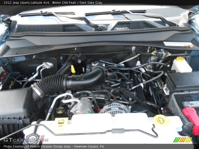 Winter Chill Pearl / Dark Slate Gray 2012 Jeep Liberty Latitude 4x4