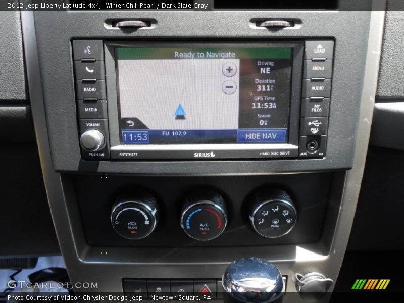 Winter Chill Pearl / Dark Slate Gray 2012 Jeep Liberty Latitude 4x4