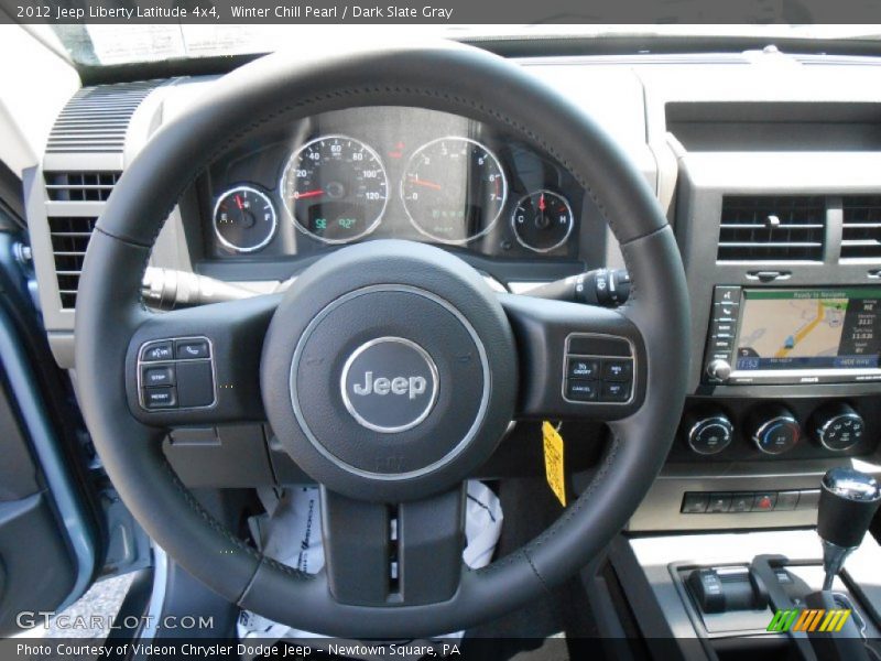 Winter Chill Pearl / Dark Slate Gray 2012 Jeep Liberty Latitude 4x4