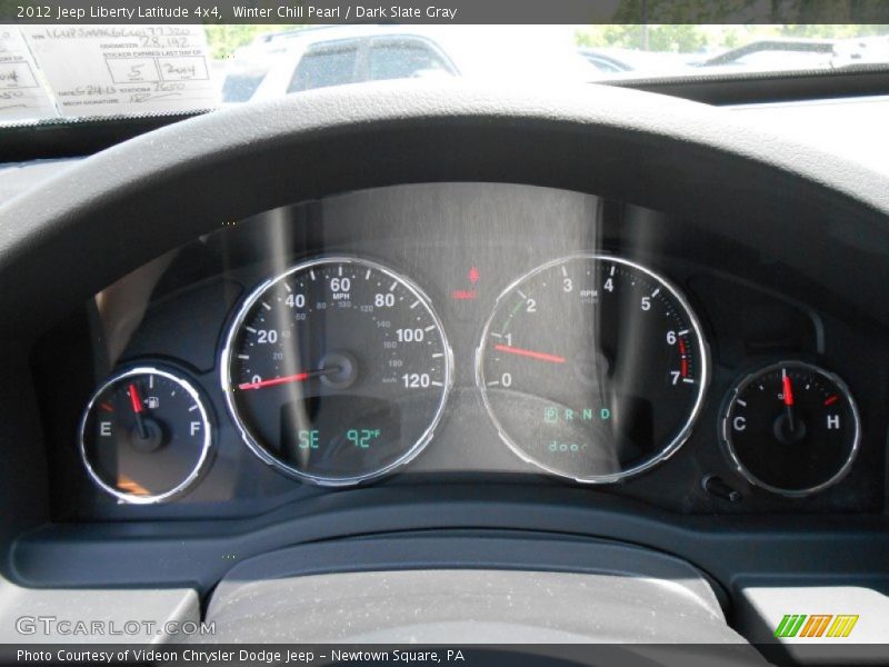 Winter Chill Pearl / Dark Slate Gray 2012 Jeep Liberty Latitude 4x4