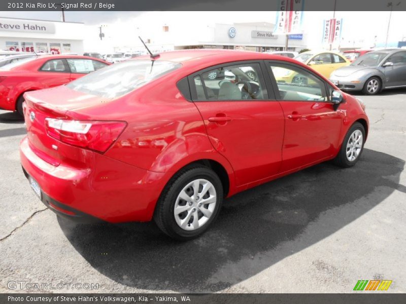 Signal Red / Beige 2012 Kia Rio LX