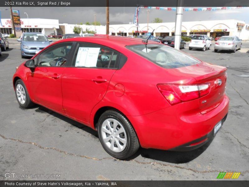 Signal Red / Beige 2012 Kia Rio LX