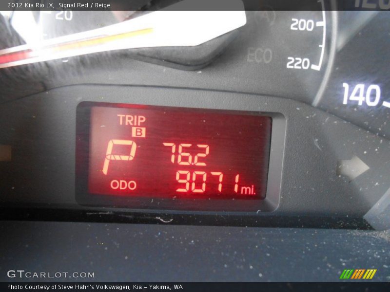 Signal Red / Beige 2012 Kia Rio LX