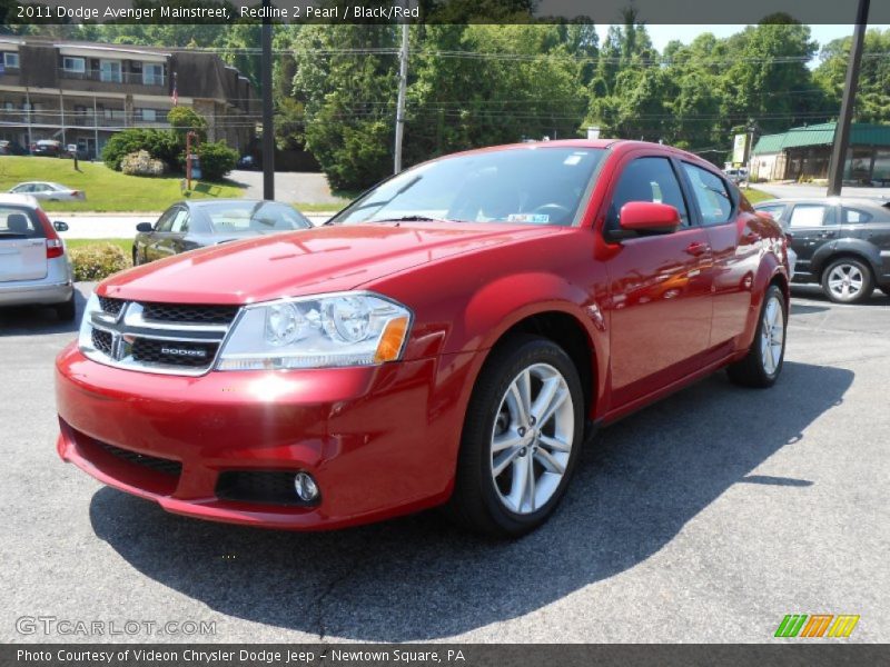 Redline 2 Pearl / Black/Red 2011 Dodge Avenger Mainstreet