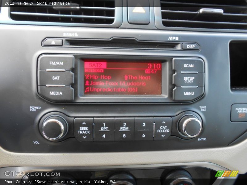 Signal Red / Beige 2012 Kia Rio LX