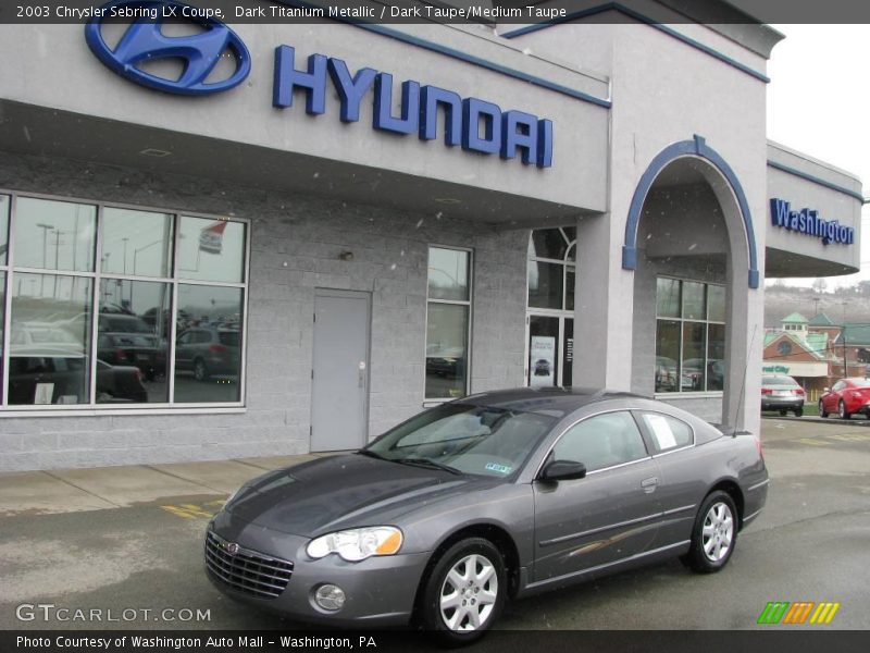 Dark Titanium Metallic / Dark Taupe/Medium Taupe 2003 Chrysler Sebring LX Coupe