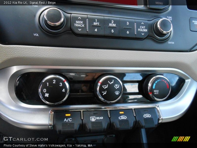 Signal Red / Beige 2012 Kia Rio LX