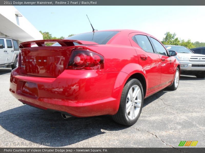Redline 2 Pearl / Black/Red 2011 Dodge Avenger Mainstreet