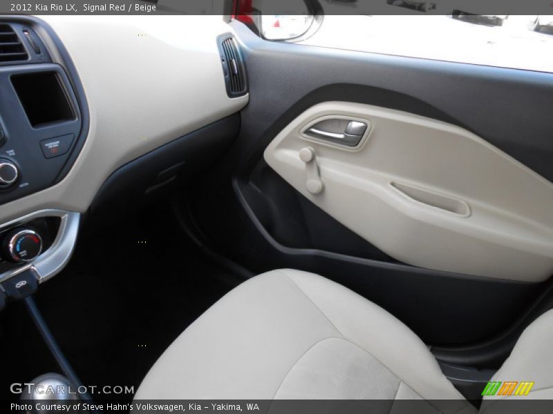 Signal Red / Beige 2012 Kia Rio LX