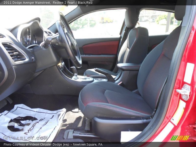Redline 2 Pearl / Black/Red 2011 Dodge Avenger Mainstreet