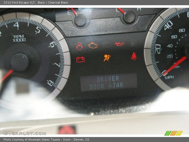 Black / Charcoal Black 2010 Ford Escape XLT