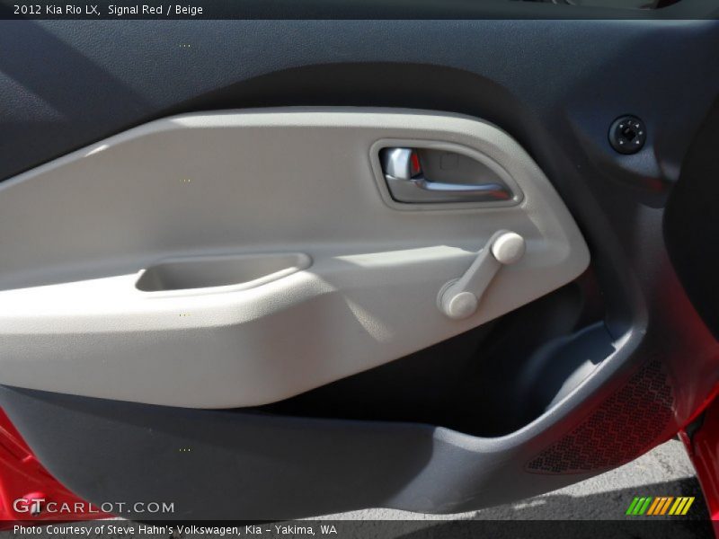 Signal Red / Beige 2012 Kia Rio LX