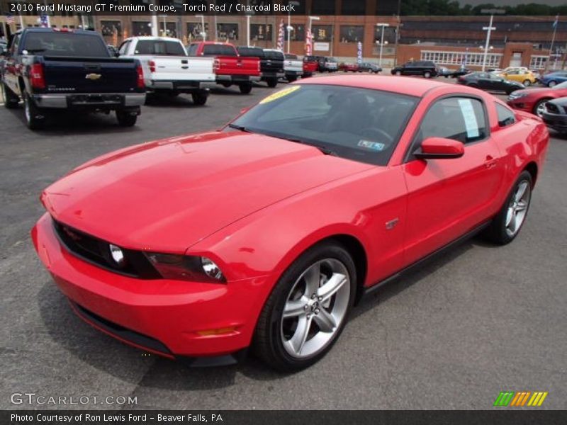 Torch Red / Charcoal Black 2010 Ford Mustang GT Premium Coupe