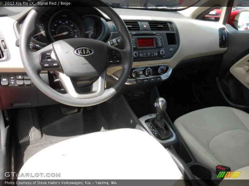 Signal Red / Beige 2012 Kia Rio LX