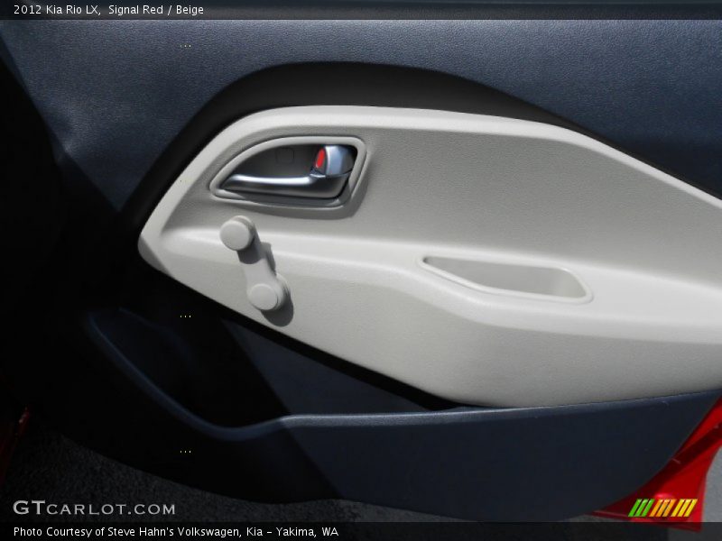 Signal Red / Beige 2012 Kia Rio LX