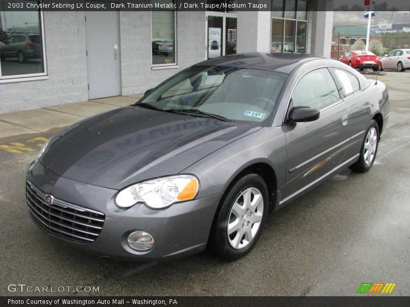 Dark Titanium Metallic / Dark Taupe/Medium Taupe 2003 Chrysler Sebring LX Coupe