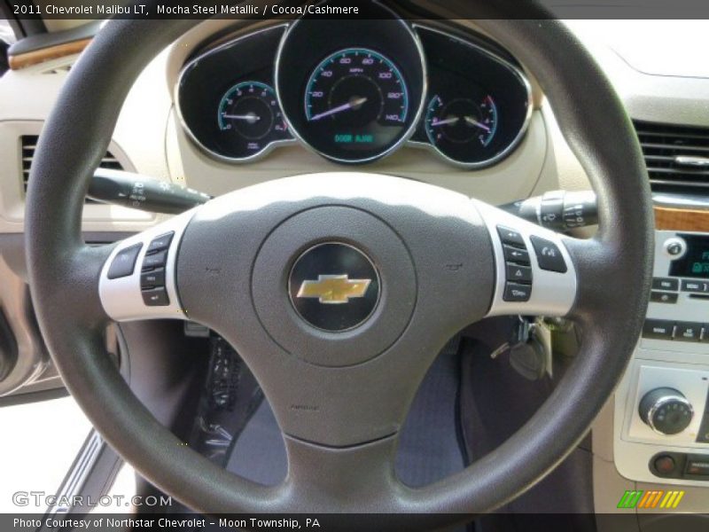 Mocha Steel Metallic / Cocoa/Cashmere 2011 Chevrolet Malibu LT