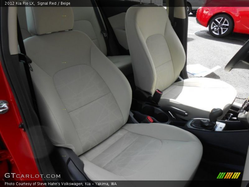 Signal Red / Beige 2012 Kia Rio LX