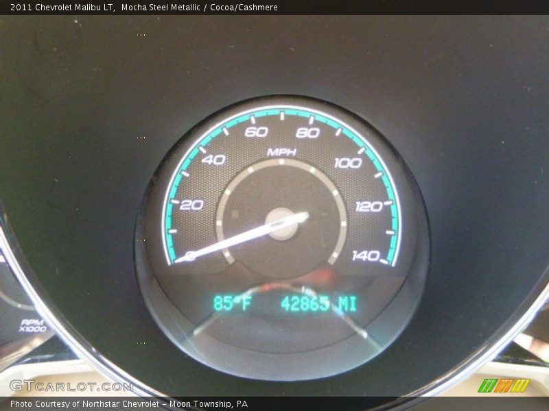 Mocha Steel Metallic / Cocoa/Cashmere 2011 Chevrolet Malibu LT